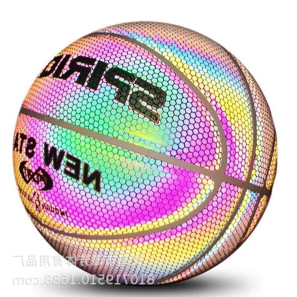 

new tiktok, the same luminous volleyball, fluorescent football, rainbow 7, red, cool, white, reflective basketball.