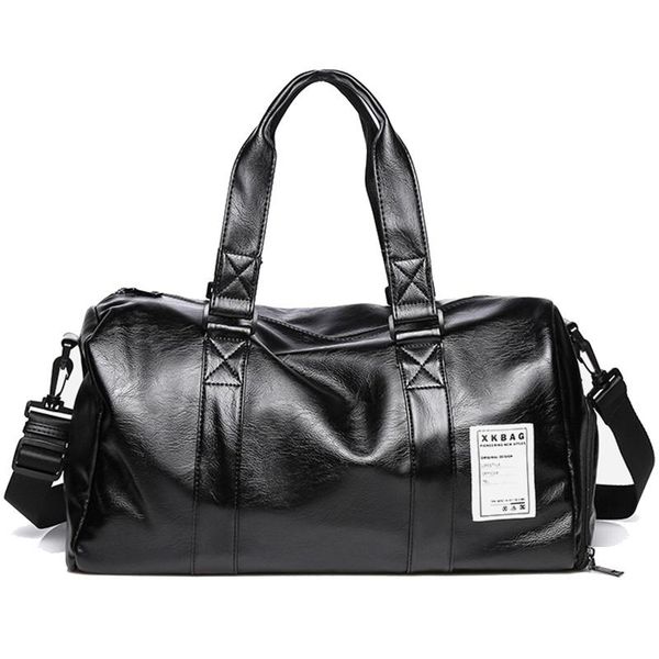 

duffel bags men travel duffle bag waterproof leather business handbag shoulder for women large capacity weekend luggage