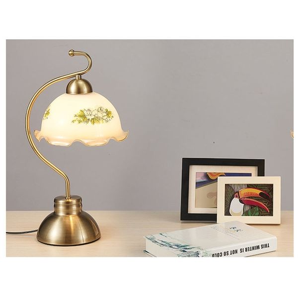 

printing bedroom bedside american warm study creative desk lamp