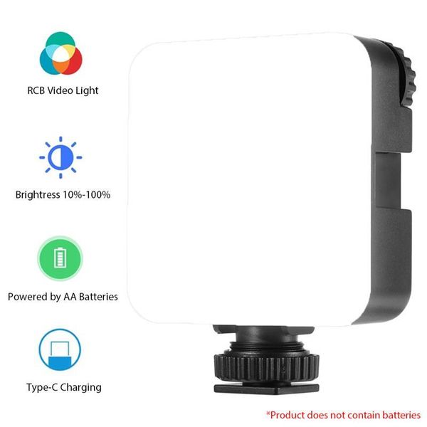 

cell phone mounts & holders km-72b mini led video light adjustable modes rgb color camera portable pography lighting for canon