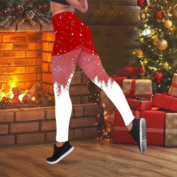 

women's leggings christmas patchwork push up workout fitness legging running gym seamless bubble bupants women high waist leggins 40#, Black