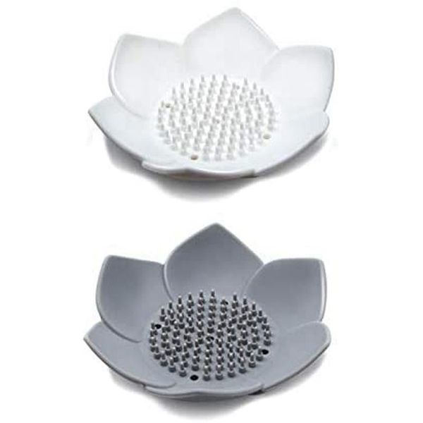 

soap dishes dish, bar holder case with drain holes, silicone tray saver sponge