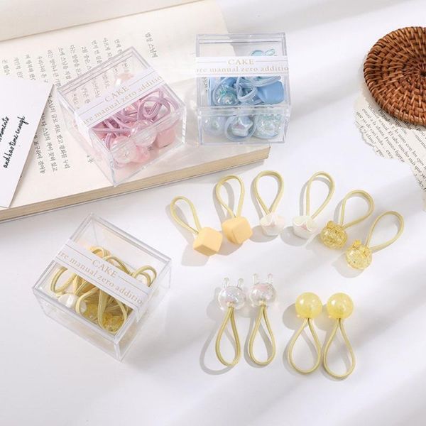 

hair clips & barrettes girls elastic handmade cartoon bands head ring baby headdress rope, Golden;silver