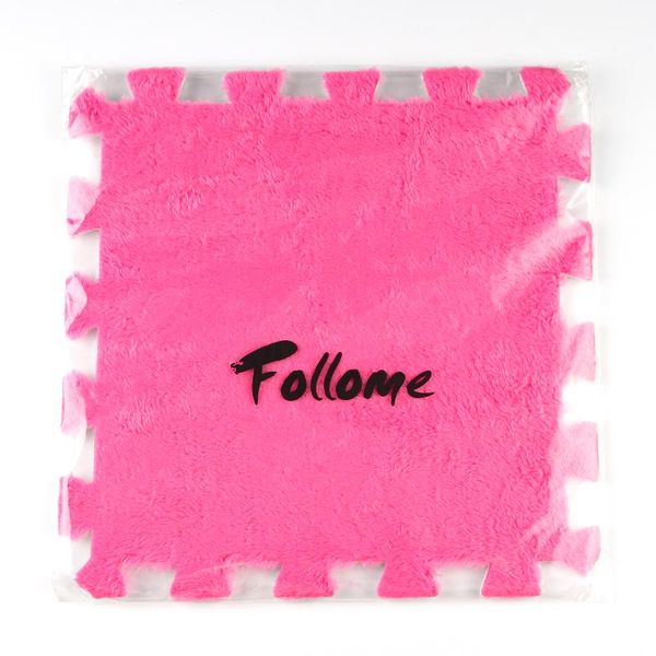 

kennels & pens follome - fleece foam carpet fuchsia square jigsaw 30cm x 30cm, 1 piece