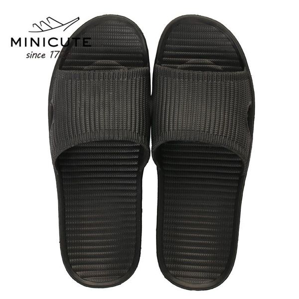

slippers non-slip bathroom home couple bath indoor sandals and light, Black