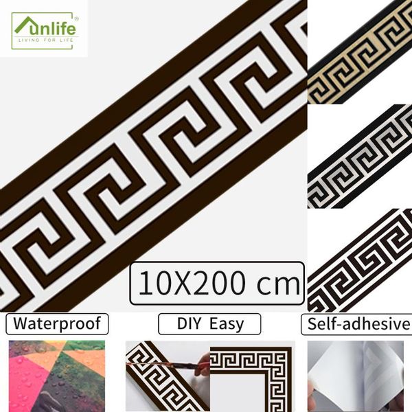 

wall stickers funlifeÂ® self-adhesive tile sticker waterproof kitchen peel & stick home decor easy to clean removable border