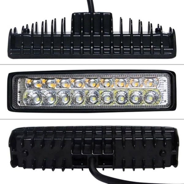 

working light 2021 1pc 6 inch led work strip flood driving fog white and amber