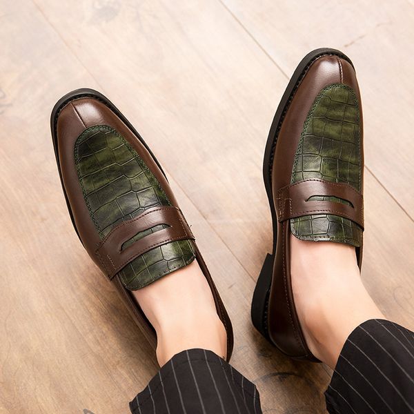 Luxuriöse Loafer Herren Schuhe Casual Gentleman Oxford Männer der Männlichen Schuh Leder Nähte Boot Sommer Britischen Stil Marke Männer