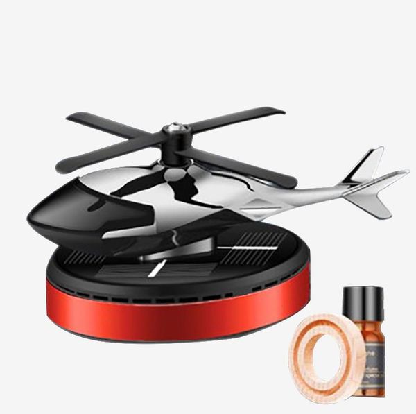 

car air freshener perfume interior deodorizing fragrance lasting light solar helicopter decoration