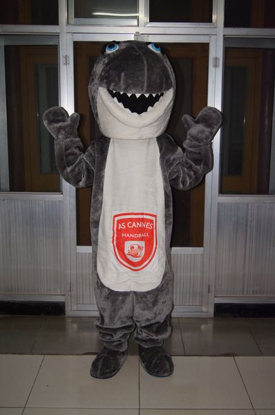 

real picture shark mascot costume fancy dress for halloween carnival party support customization, Red;yellow