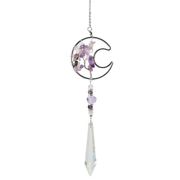 

decorative objects & figurines crystal ornaments diy tree ice prism gravel pendant home living room hanging decoration handicraft ball