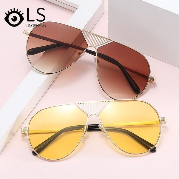 

men's large frame sunglasses european style retro toad glasses oversized women's yj214, White;black