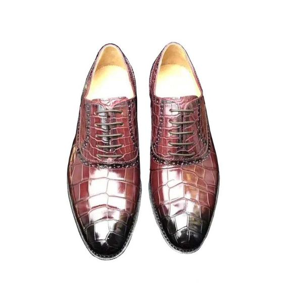 

dress shoes chue men crocodile leather wedding, Black