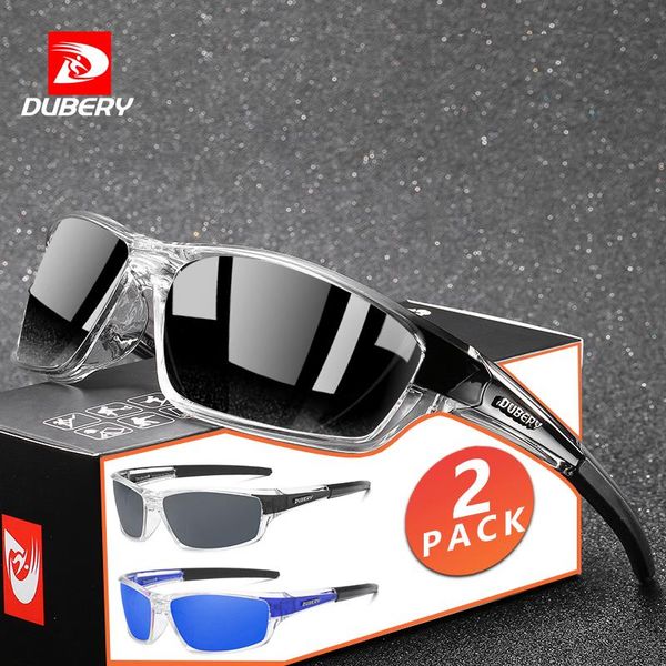 

sunglasses dubery sport style polarized men women super light eyeglasses frame windproof goggles fashion sun glasses h70, White;black