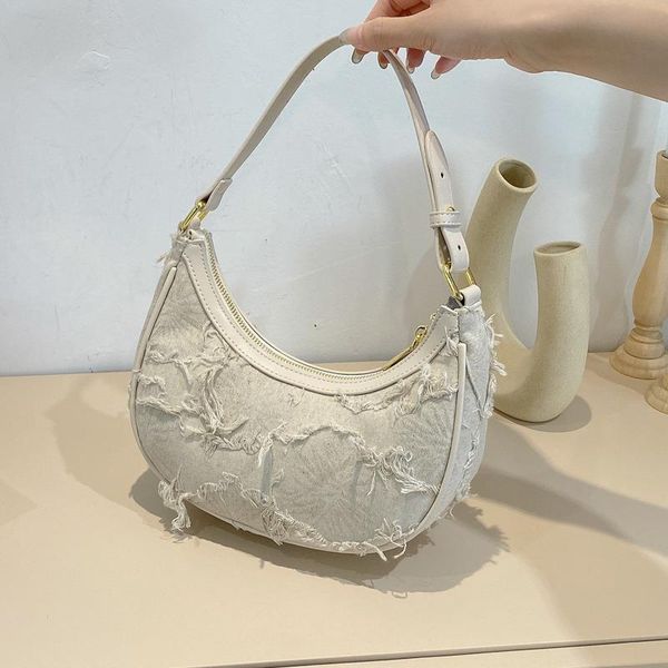 

female beggar canvas bag 2021 underarm shoulder su summer trend messenger new street fashion qxona