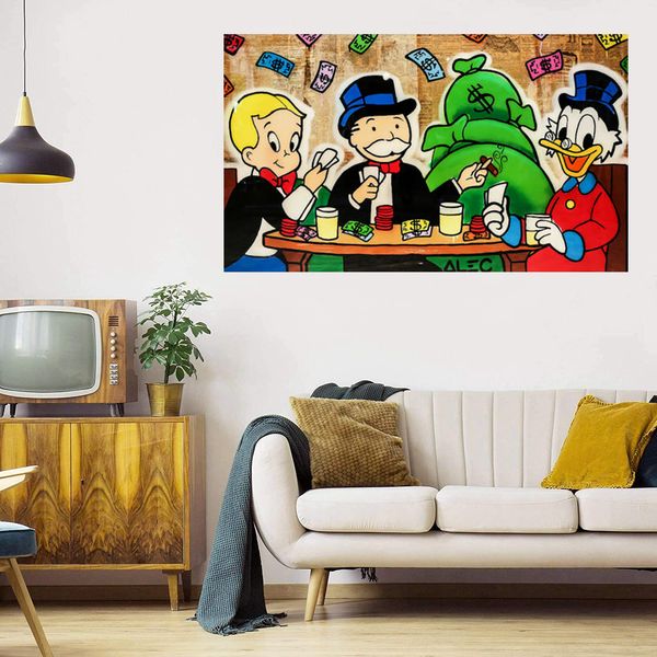 

alec monopoly large oil painting on canvas home decor handcrafts /hd print wall art pictures customization is acceptable 21062502