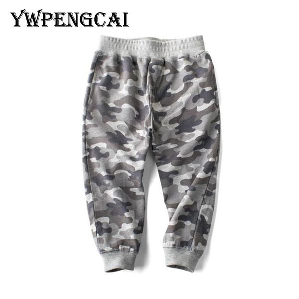 

trousers spring autumn boys casual sport pants elastic band camouflage, Blue