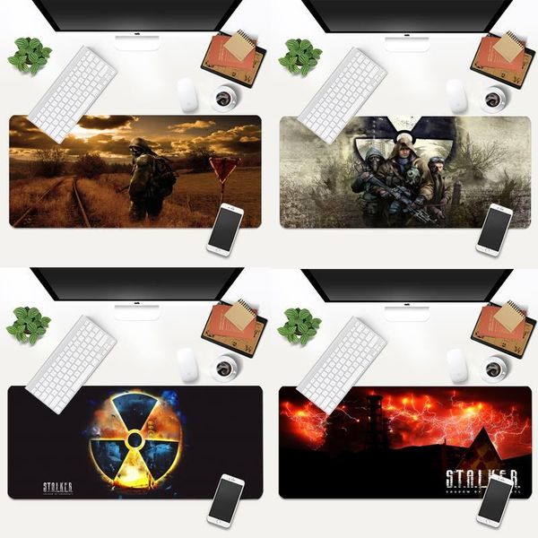 

mouse pads & wrist rests stalker game durable rubber mat pad custom mousepad xl large gamer gaming keyboard pc desk computer tablet