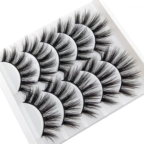 

pairs 3d faux lashes mink false eyelashes wispy fake eyelash thick handmade eye makeup extension tools1