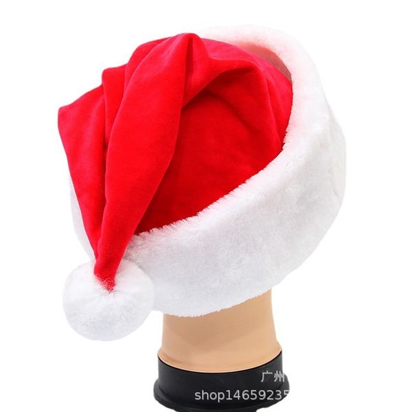

factory wholesale 50% off christmas hat plush round hat santa claus festival dress up gift winter warm, Blue;gray