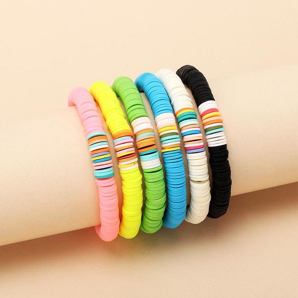 

charm bracelets bracelet for women 2021 armbanden voor vrouwen fashion elastic soft clay friendship pulseras mujer bijoux femme, Golden;silver
