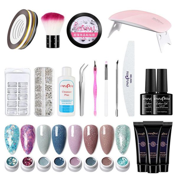 

manicure kits for nails acrylic nail powder set building lamp care kit full travel of tools complete uv gel art