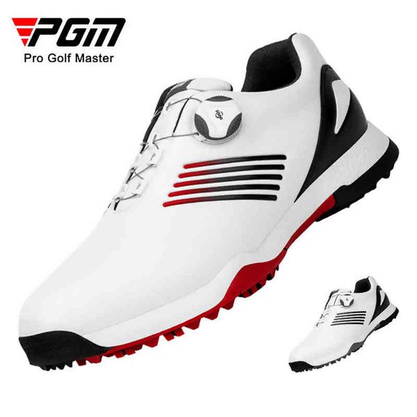 

pgm golf shoes men's waterproof rotating shoelaces anti sideslip straight
