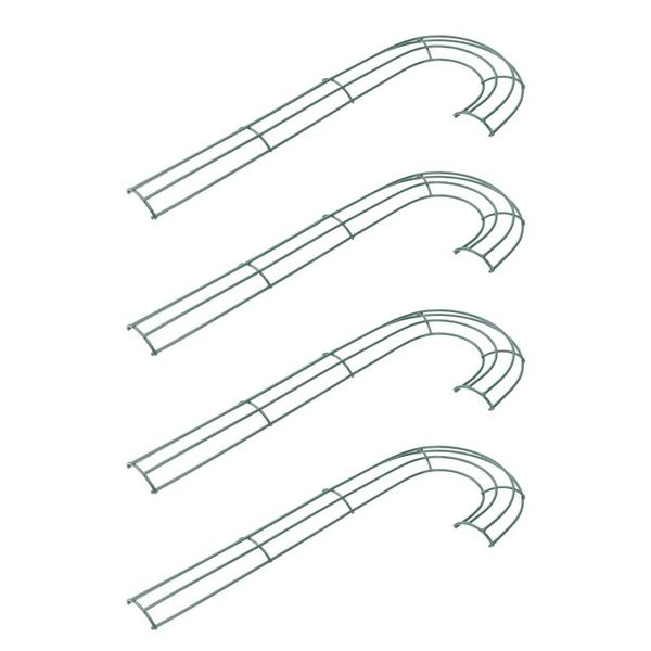 

decorative flowers & wreaths 4pcs cane iron wreath frame diy accessory christmas