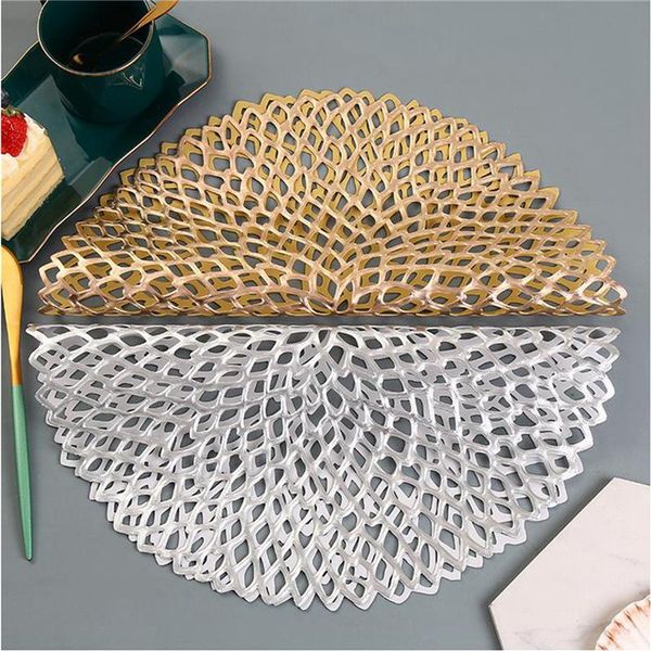 

mats & pads hollow out table mat pvc placemat heat insulation pad decorative tools for home shops