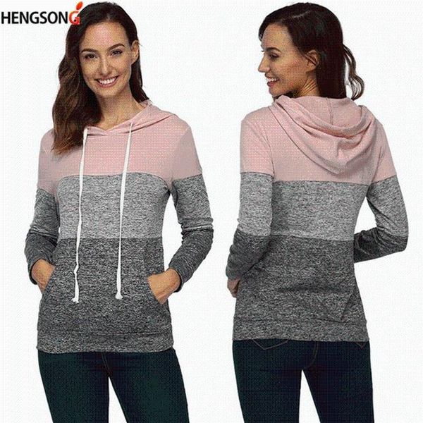 

hip hop street wear sweatshirts outdoor skateboard woman pullover hoodies striped running jacket 2021 women tracksuit gym clothing, White;black