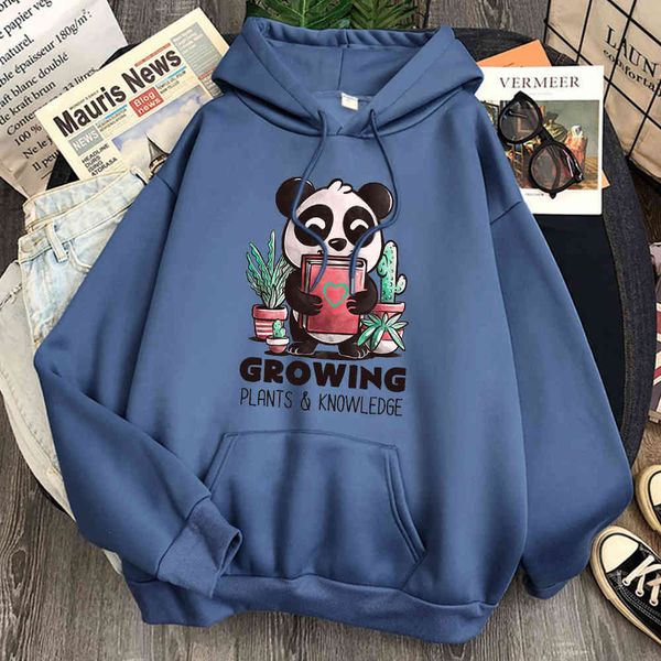 

cartoon cute printed panda hoodie polar men's sweatshirt animation loose sweater harajuku hoodie men's casual hip hop sweatshirt h, Black