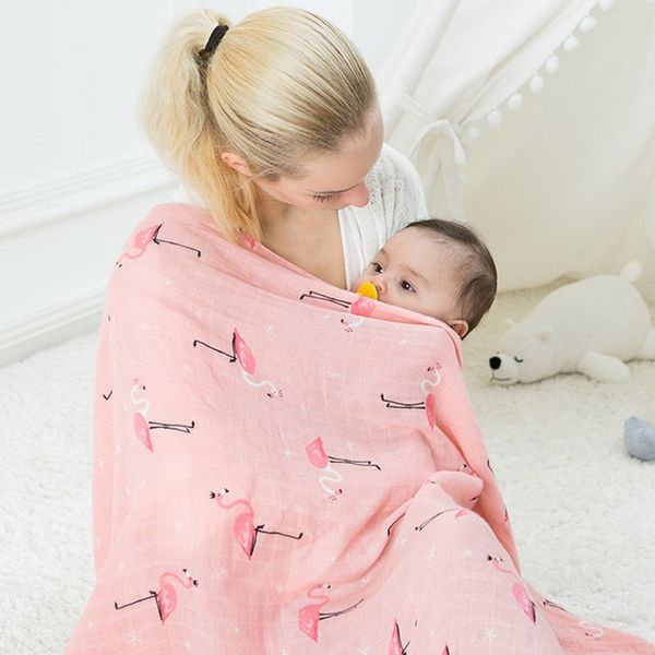 

baby swaddle baby muslin blanket quality better than Aden Anais Baby Multi-use cotton/bamboo Blanket Infant Wrap big diaper, Red