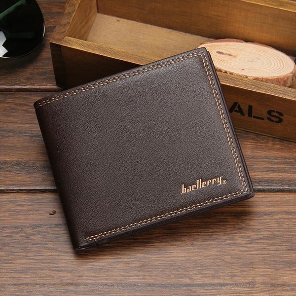 

leather vintage men wallets coin purse credit card holder wallet money bag small male clutch carteira w086, Red;black