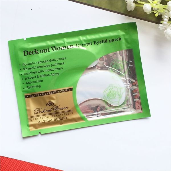 

deck out women crystal eyelid patch anti wrinkle crystal collagen eye mask remove eye dark circles moisturizing facial eye masks 20pcs