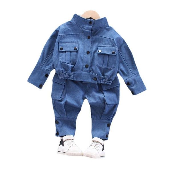 

clothing sets autumn baby fashion clothes kids boys girls jacket pants 2pcs/sets spring children infant toddler cotton tracksuit, White