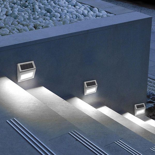 

solar lamps royalulu lamp outdoor fence stairs lights waterproof led wall light for yard patio garden decoration step lighting