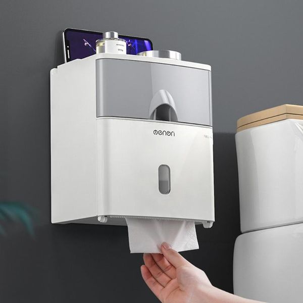 

toilet paper holders multifunction holder waterproof tissue storage box creative wall mount bathroom product accessories