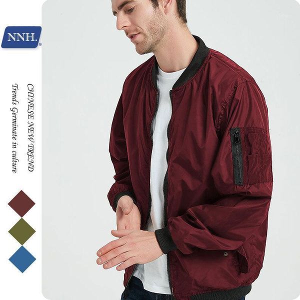 

men's jackets jas 2021 spring clothes college style oversized bomber baseball collar plus big outwear zip up coat streetwear, Black;brown