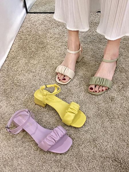

dress shoes women's sandals 2021 summer fashion open-toe square head chunky heel mid-heel, Black