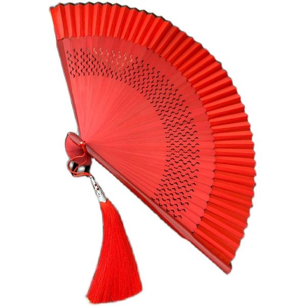 

other home decor folding fan chinese ancient style red ventilador bamboo ventilateur abanicos para boda pography props gift summer portable