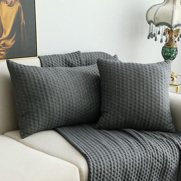 

cushion/decorative pillow nordic imitation cotton fabric home simple solid color