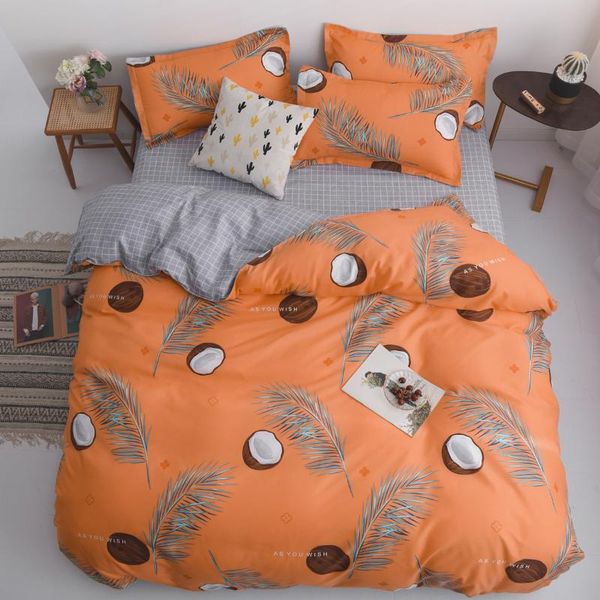 

bedding sets aloe cotton 4-piece bed sheet single double grinder cover set