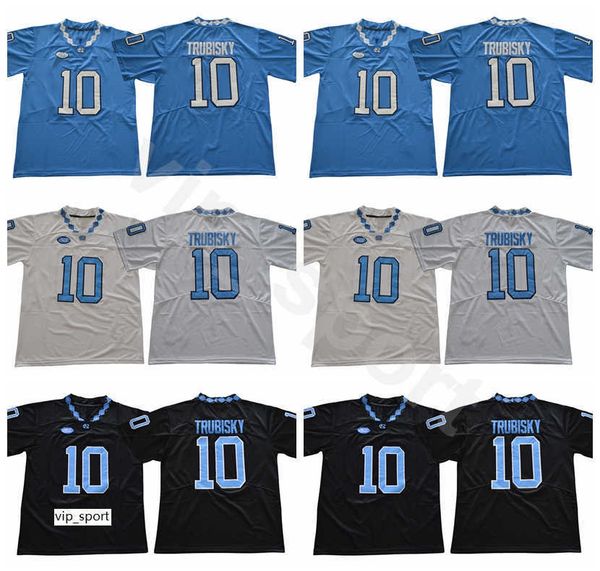 

new style mitchell trubisky football north carolina tar heels jerseys college black alternate white blue team stitched university