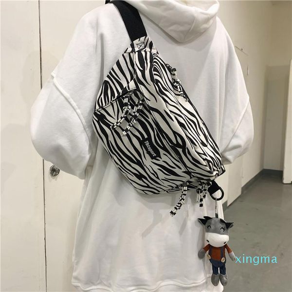 

cow print chest bag waist pack