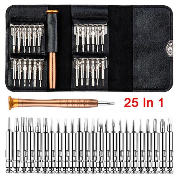 

professional hand tool sets 25 in 1 screwdriver set mobile phone repair kit multitool tools for watch tablet pc 2021