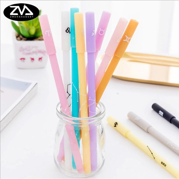 

gel pens 12pcs/lot twelve constellations pen creative office gift kawaii caneta school stationery supplies