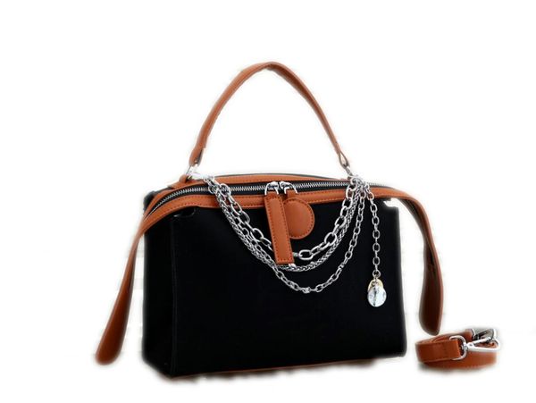 

new arrival womens luxury small shoulder bags mix color leather fashion handbags women handle bag chain dress totes k111