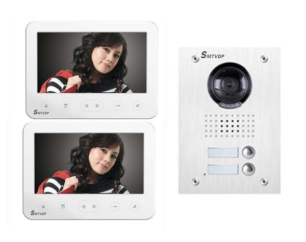 

multi-function 7"video door phone w/t support sd card,2 colors touch screen optional. hd android ui. 1v2 video phones