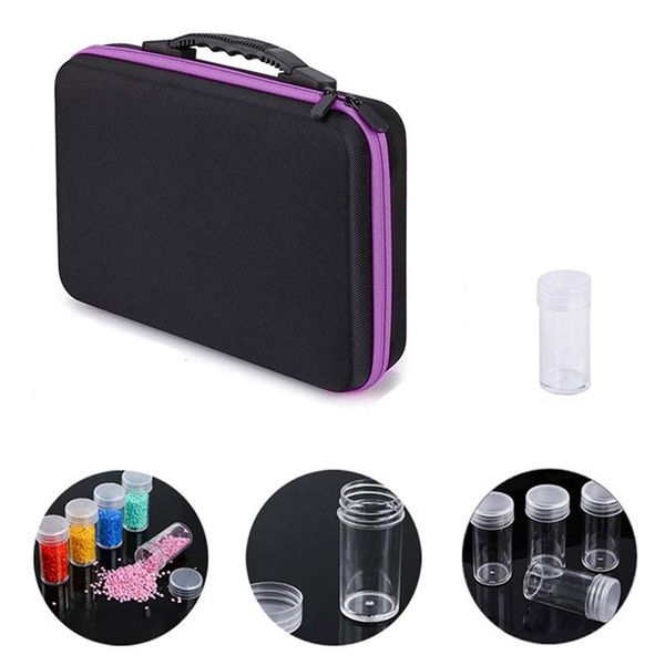 

storage bags 60 bottles 5d diamond painting accessories tools box carry case diamant container bag