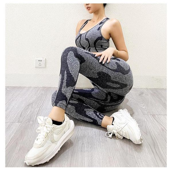 

yoga outfit 2pcs women sport suit gym set bra seamless leggings workout running clothing wear athletic sets clothes